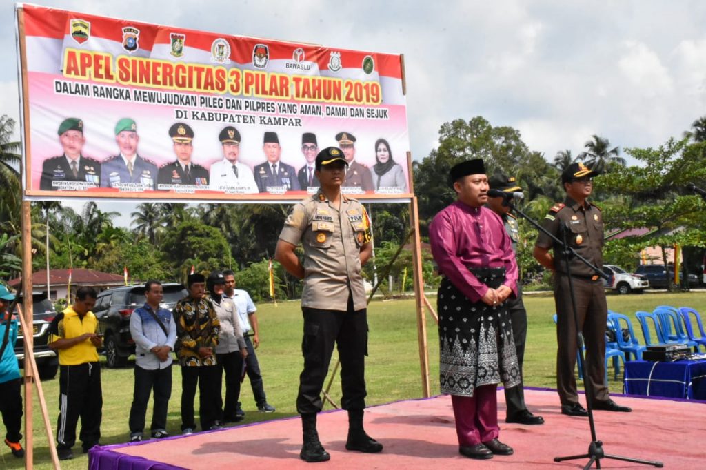 Jelang Pilpres Dan Pilleg 2019,Plt.Bupati Kampar Himbau Ciptakan Kondisi Yang Aman Dan Kondusif