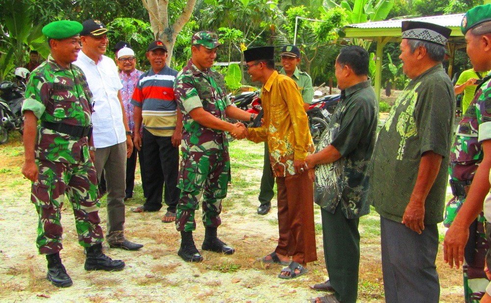 Dandim 0313/KPR Letkol Inf.Aidil Amin,S.I.P MI Pol Kunjungi Babinsa dan Danramil Se-Rohul