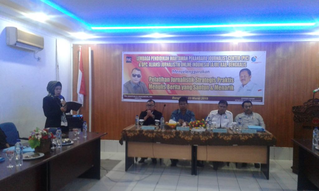 DPC AJOI Bengkalis Gandeng Lembaga Pendidikan Wartawan PJC Gelar Pelatihan