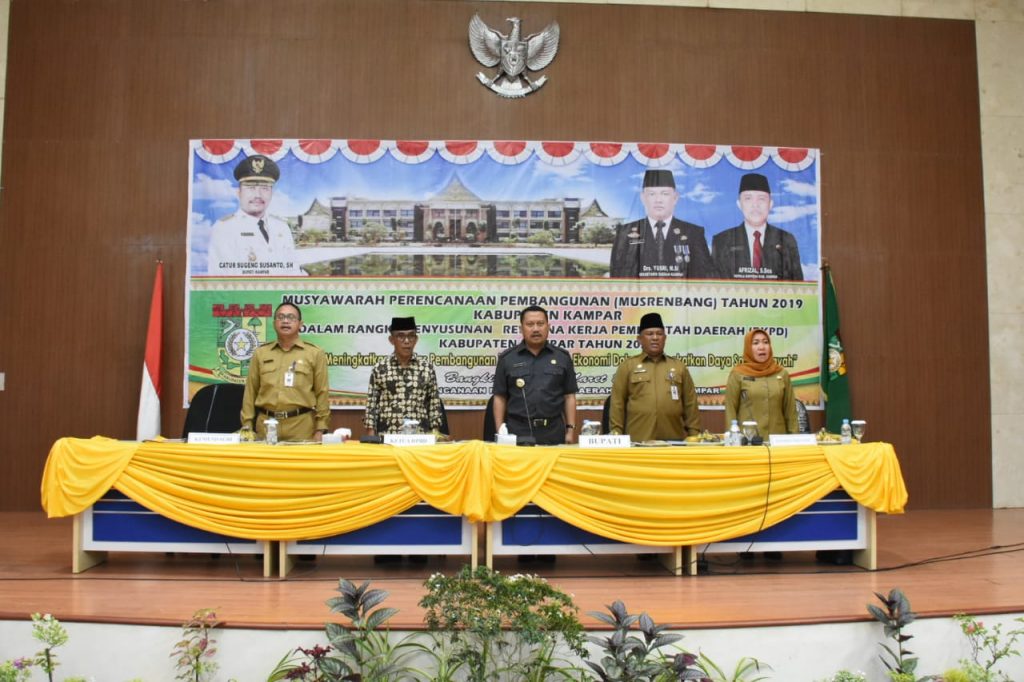 Bupati Kampar Buka Musrenbang Kabupaten Kampar 2019 dan Launching Aplikasi E-Monev
