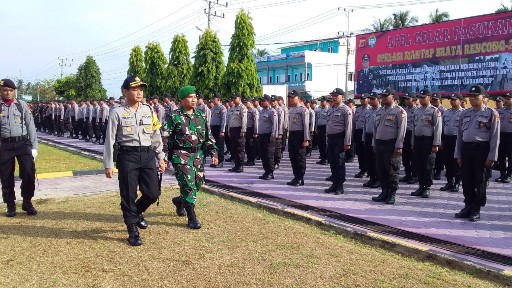 200 Personel Polres Aceh Timur Siap Amankan Rapat Rekapitulasi Penghitungan Suara