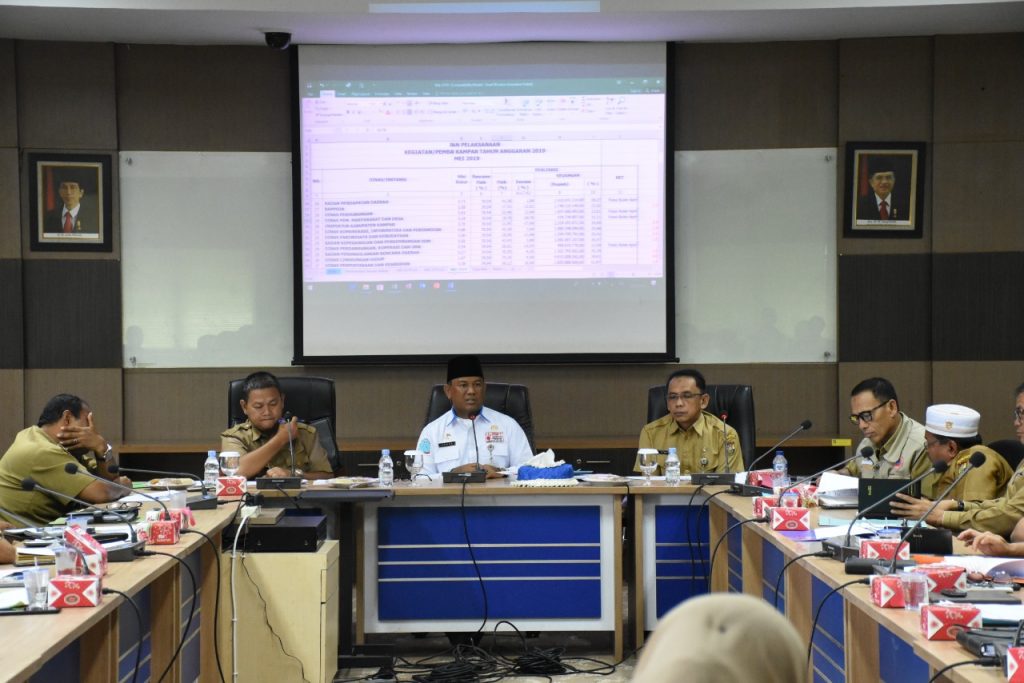 Evaluasi Kegiatan Pembangunan Tahun 2019, Bupati Kampar Minta Gesa Capaian Pembangunan Sesuai Jadwal