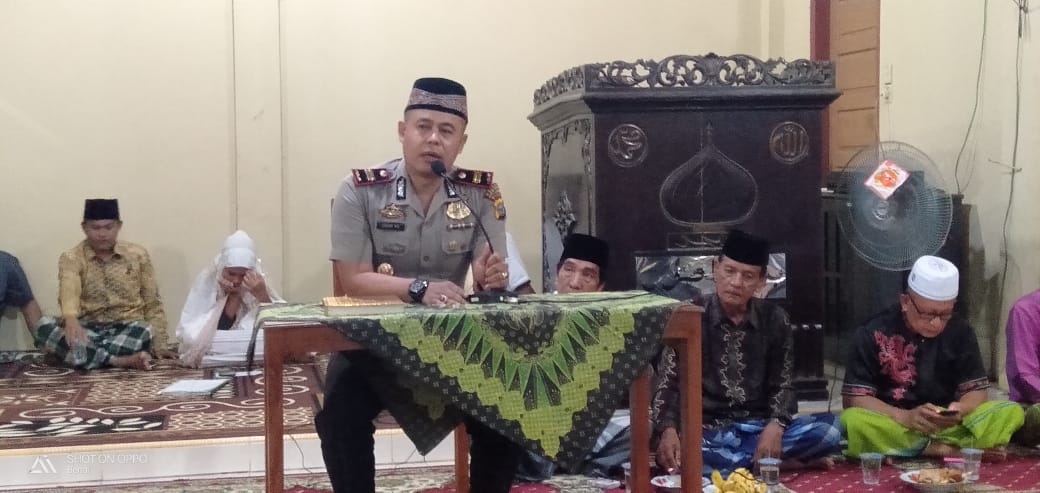 Sambut HUT Bhayangkara ke 73, Polsek Benai Laksanakan Kegiatan Pengajian dan Tausiah