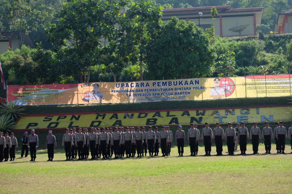 Kapolda Banten, Resmi Buka Pendidikan Pembentukan Bintara Polri Ta. 2019