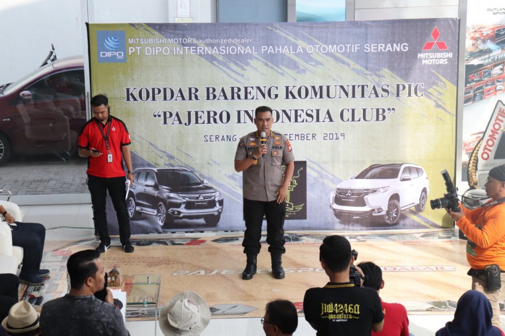 Kabid Humas Polda Banten Hadiri Kegiatan Rally Fun Pajero Indonesia Club