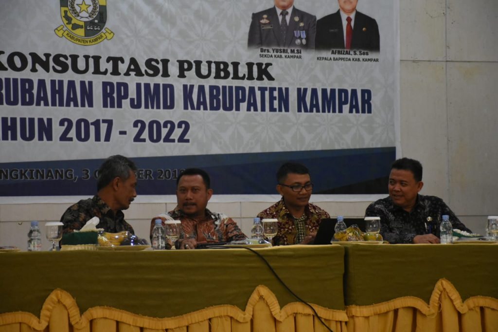 Tidak Hadir Dalam Forum Konsultasi Publik Rancangan Awal RPJMD, Bupati Kampar Berikan Teguran Pertama