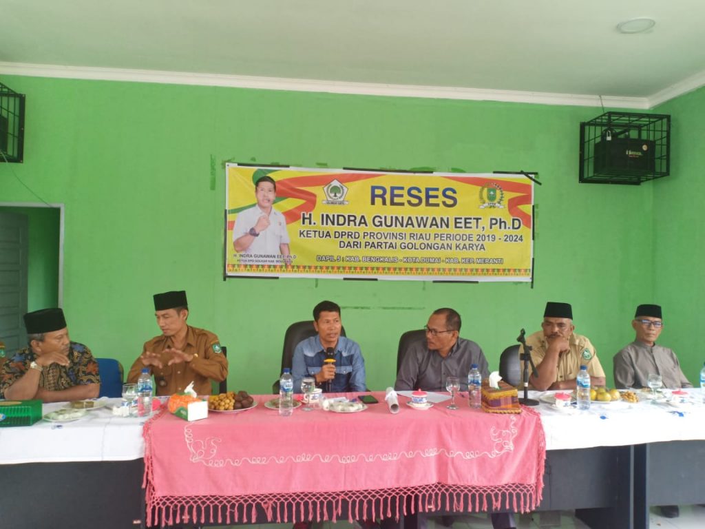 Reses di Meskom, Ketua DPRD Provinsi Riau Terima Program Pasar Ekonomi Kerakyatan dan Rumah Tahfiz