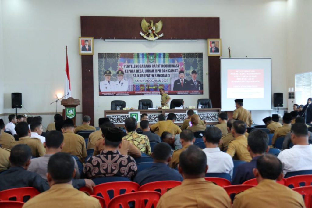 Rakor Kepala Desa dan Lurah Se-Kabupaten Bengkalis Resmi Dibuka