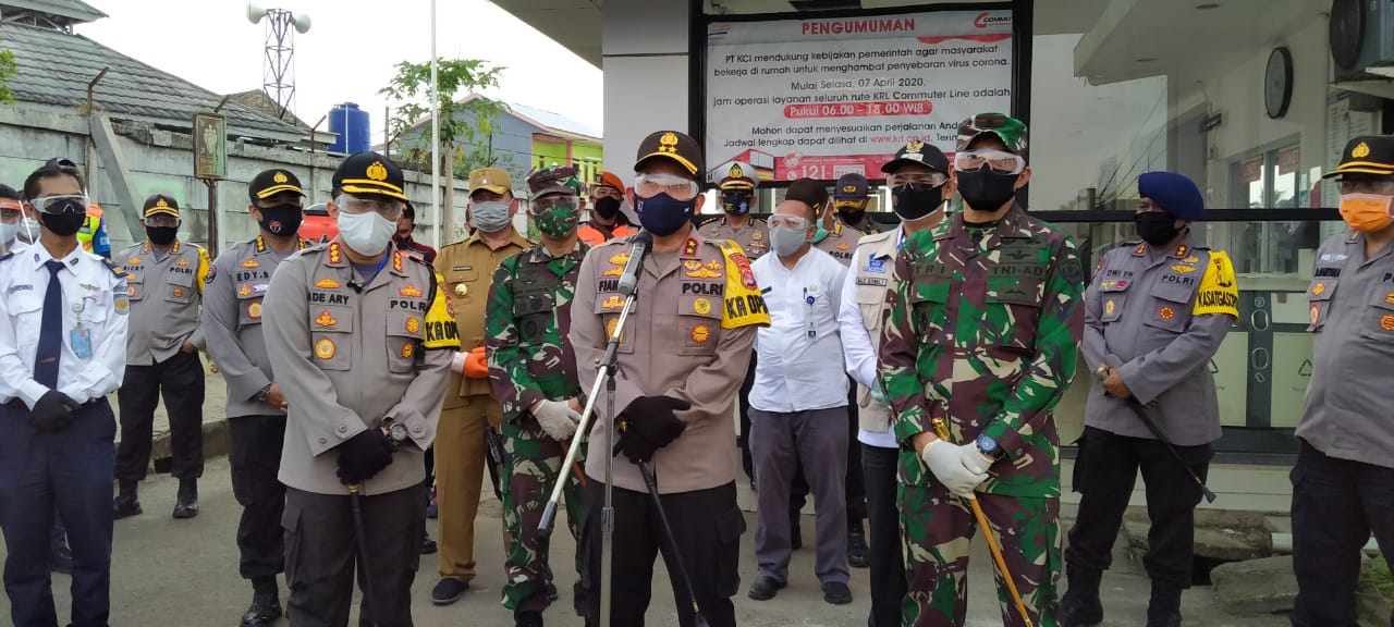 Polda Banten Bersama TNI, Siap Kawal Kebijakan Pemerintah dalam New Normal di 120 Titik Kabupaten Tangerang