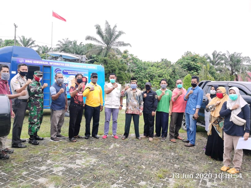 Masyarakat Kecamatan Bangkinang Di Berikan Sosialisasi New Normal