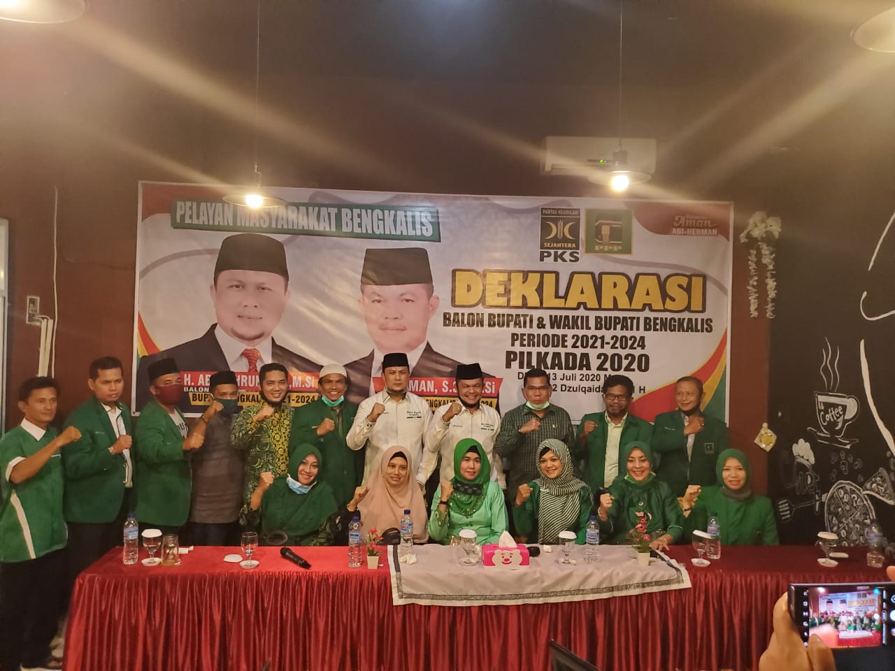 PKS Dan PPP Resmi Deklarasikan Pasangan Balon Bupati dan Wakil Bupati Bengkalis Abi Bahrun – Herman