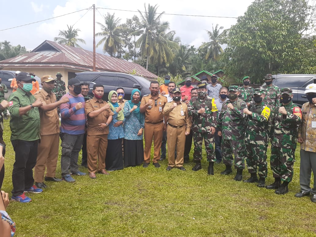 Gunakan Helikopter, Kunker Ketua Wasev Pantau Kegiatan TMMD Kodim 0303/ Bengkalis