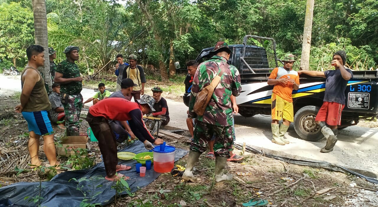 TMMD Kapten Inf Tarman Sugianto,” Pekerjaan Semenisasi Jalan Desa Hampir Mencapai Target