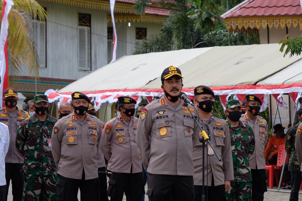 Cek Kesiapan Riau Dalam Tangani Karhutla-Covid-19, Kabaharkam Polri Pimpin Apel Kesiapsiagaan Satgas Dan Relawan