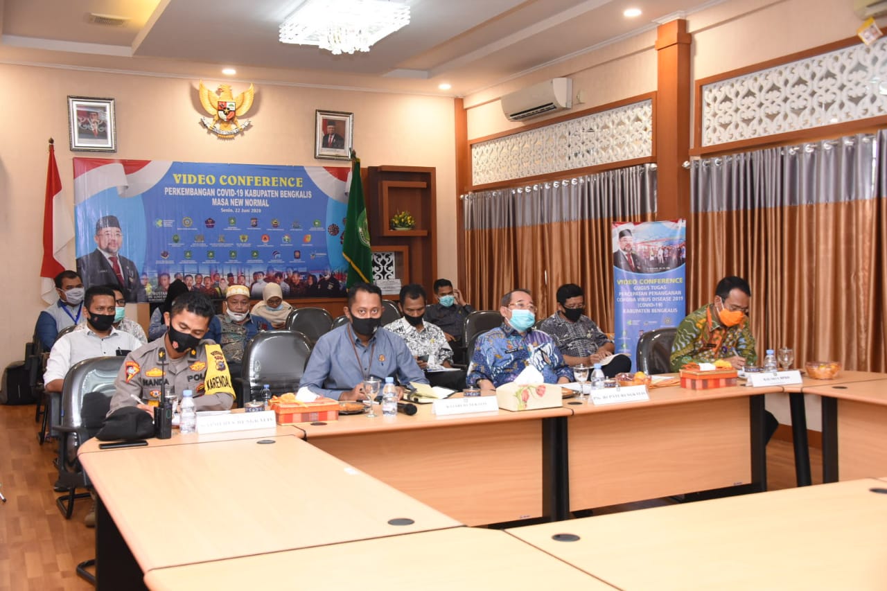 Plh.Bupati Ikut Vidcon Pelaksanaan Pilkada Serentak Tahun 2020