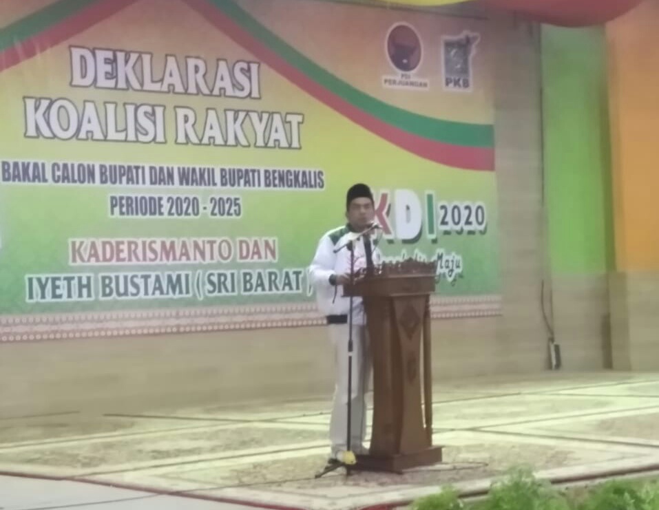 Ketua DPC PKB Kabupaten Bengkalis Misliadi Mengatakan,Memberikan Semangat Kepada Kedua Paslon KDI