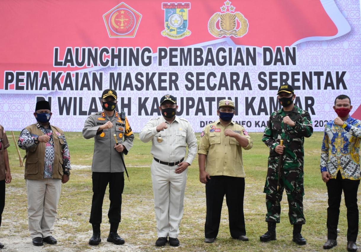 Launching Pembagian dan Pemakaian Masker Serentak