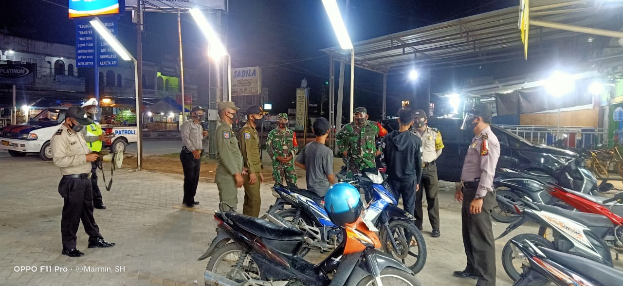 Polsek Pangkalan Kuras Rutin Laksanakan Oprasi Yustisi