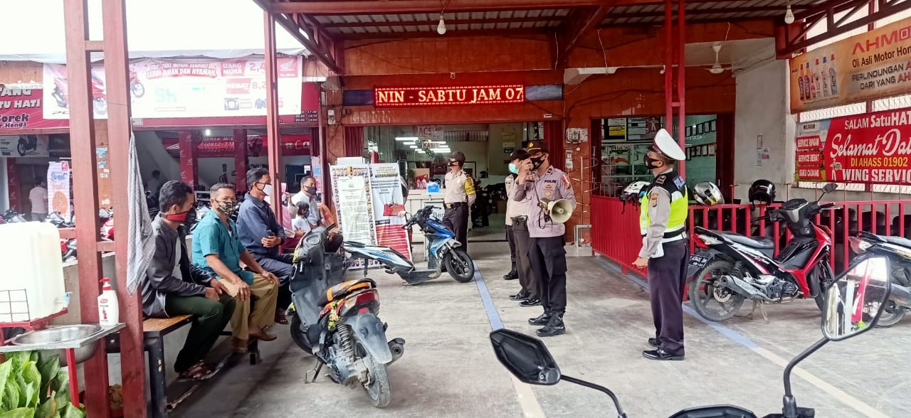 Giat Polsek Pangkalan Kuras Laksanakan Operasi Yustisi Dalam Rangka Pendisplinan Terhadap Masyarakat