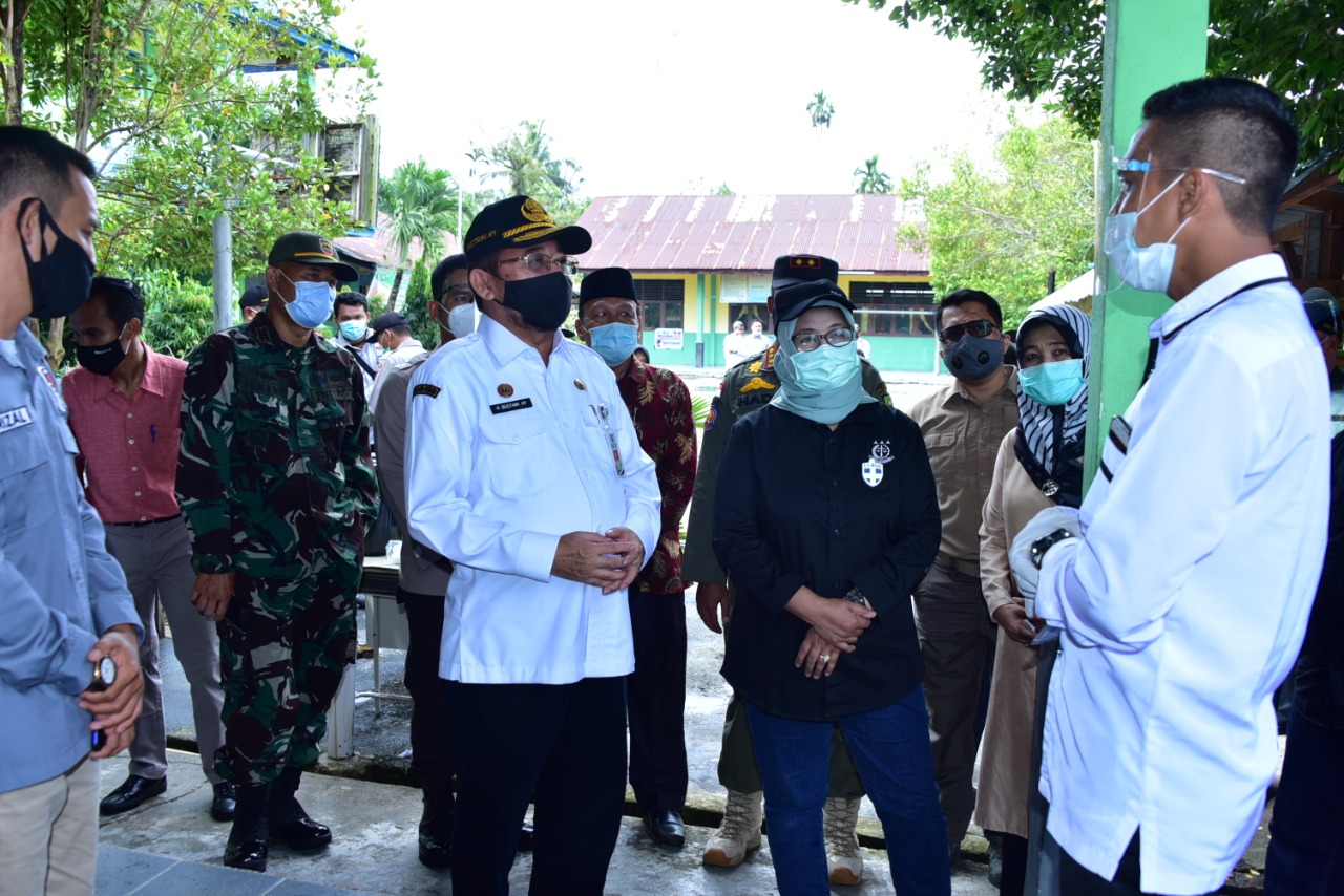 Sekda Bengkalis Tinjau 8 Titik Pelaksanaan Pemilu