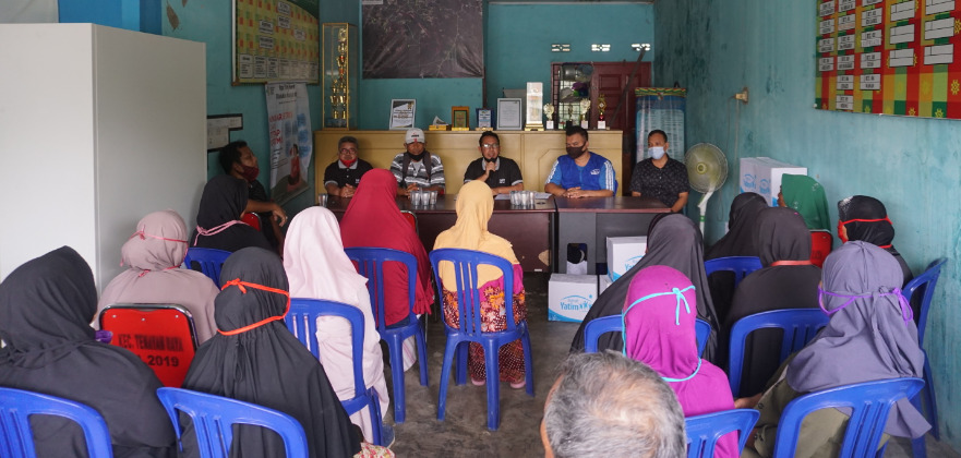 Rumah Yatim Sampaikan Bantuan Sembako Untuk Korban Banjir Pekanbaru