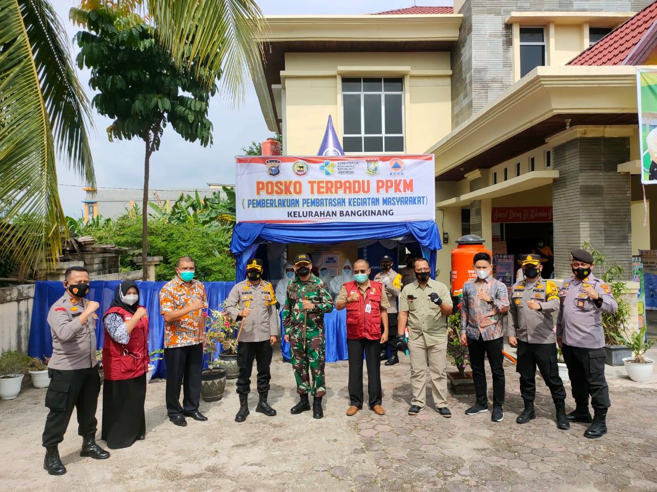 Forkopimda Tinjau Posko Terpadu Pemberlakuan Pembatasan Kegiatan Masyarakat