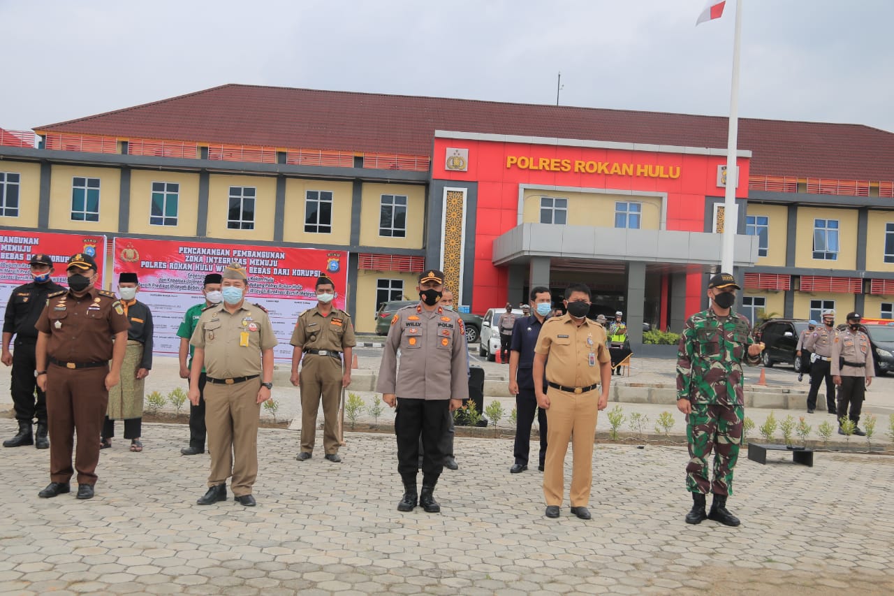 Pemkab Dukung Pencanangan Zona Integritas Menuju WBK WBBM Polres Rohul