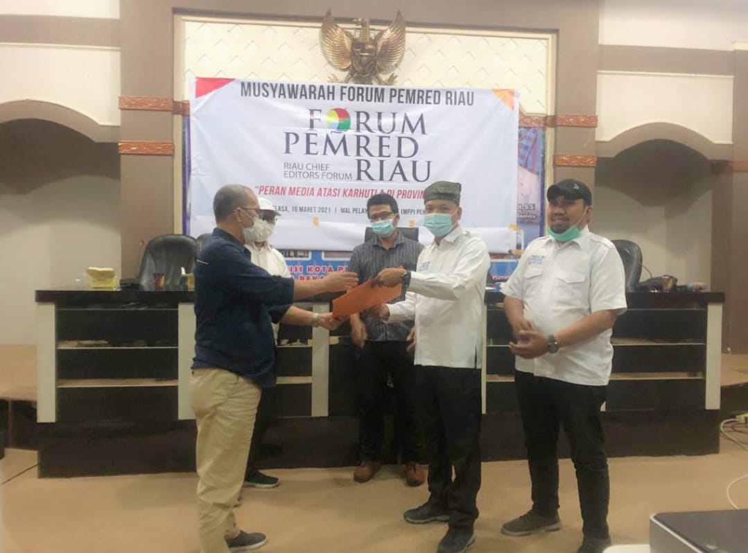 Rahmad Handayani Ditunjuk sebagai Ketua Forum Pemred Riau Periode 2021-2024