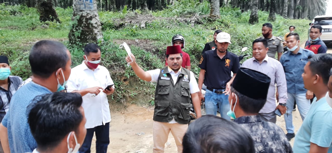 Wabup H.Nasaruddin Tinjau Akses Jalan Yang Akan Dibangun Dibandar Petalangan