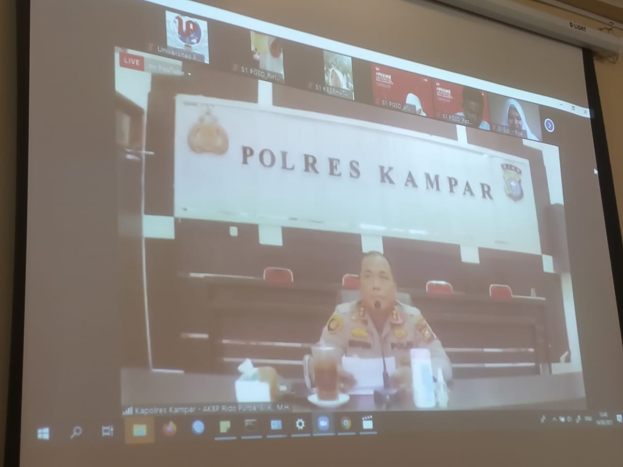 Kapolres Kampar Beri Arahan Mahasiswa Baru Universitas Pahlawan T. Tambusai Bangkinang