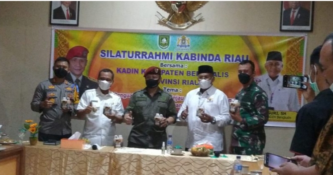 Ketua Kadin Bengkalis Terima Kunjungan Silaturahmi Kepala Badan Inteljen Negara Daerah Provinsi Riau