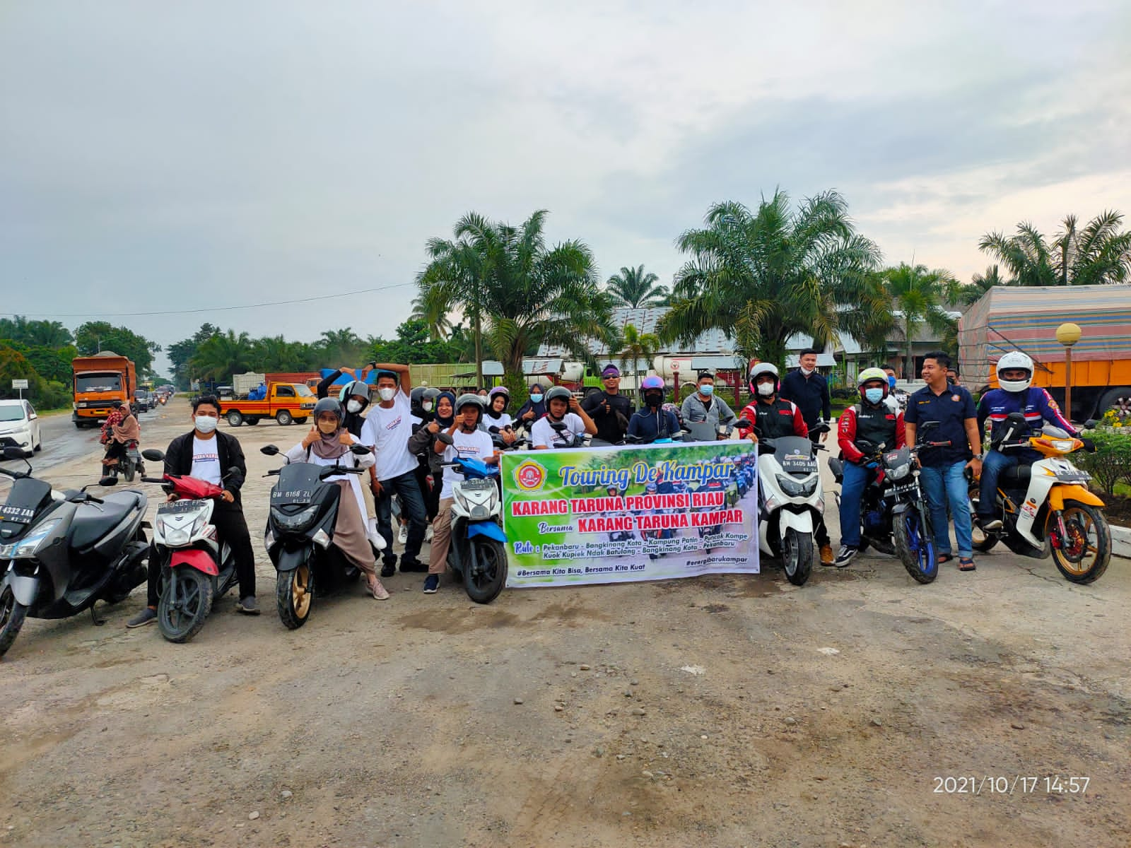 Serunya ‘Touring De Kampar’ Karang Taruna Mengelilingi Negeri Serambi Mekkah Riau