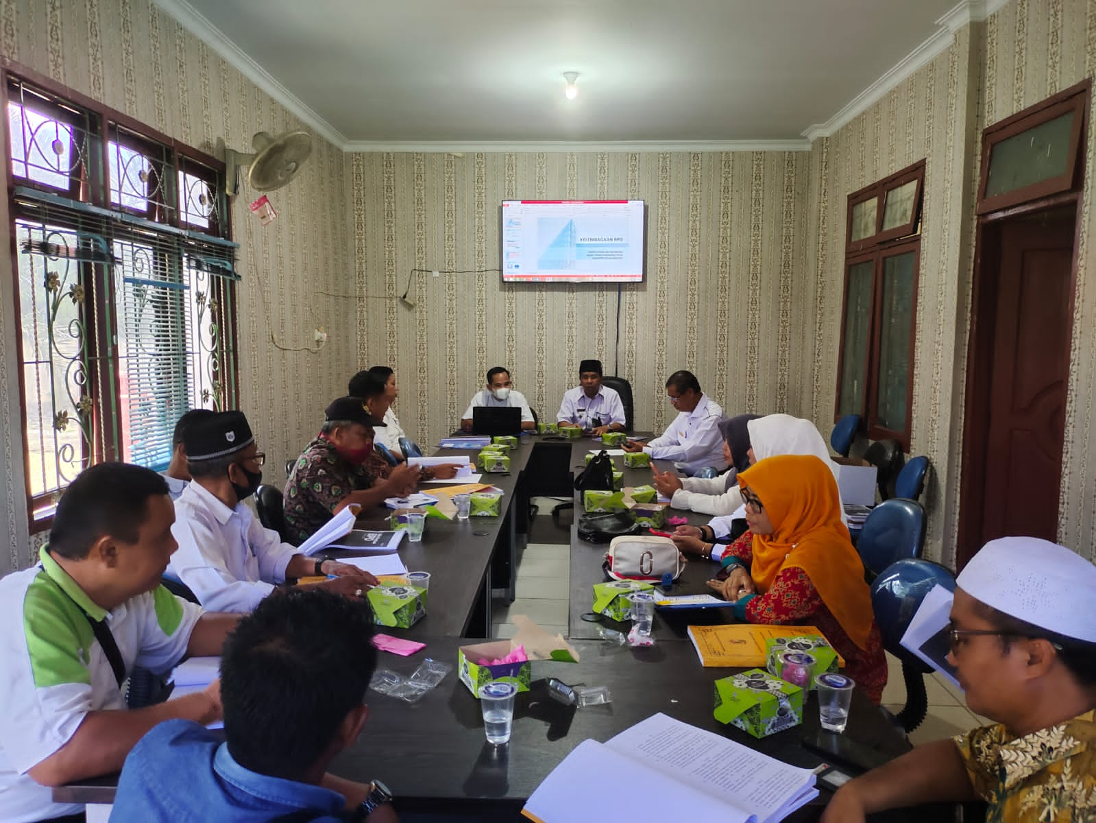 Dinas PMD Pelalawan Gelar Bimtek Fungsi Dan Tanggung Wewenang BPD Di Kecamatan Bandar Petalangan