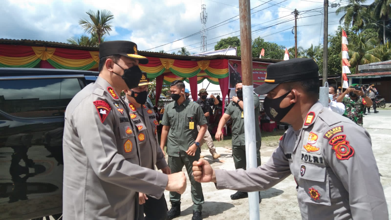 Kapolda Aceh, Cek Gerai Vaksin Presisi Covid 19