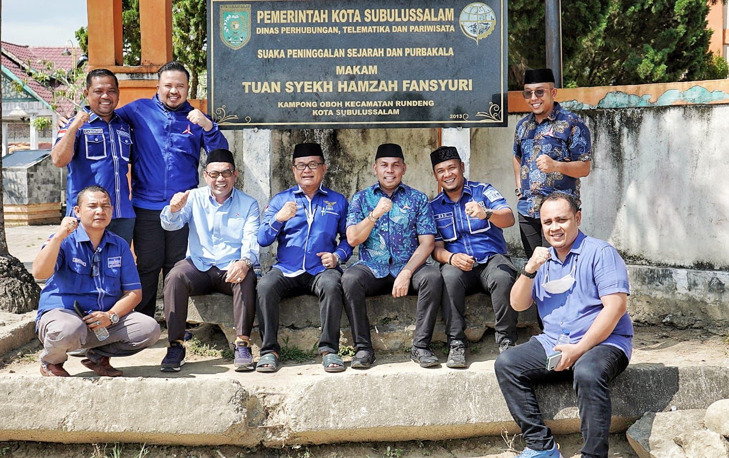 Hari Terakhir Konsolidasi, Demokrat Aceh Ziarah Ke Makam Syeikh Hamzah Fansuri