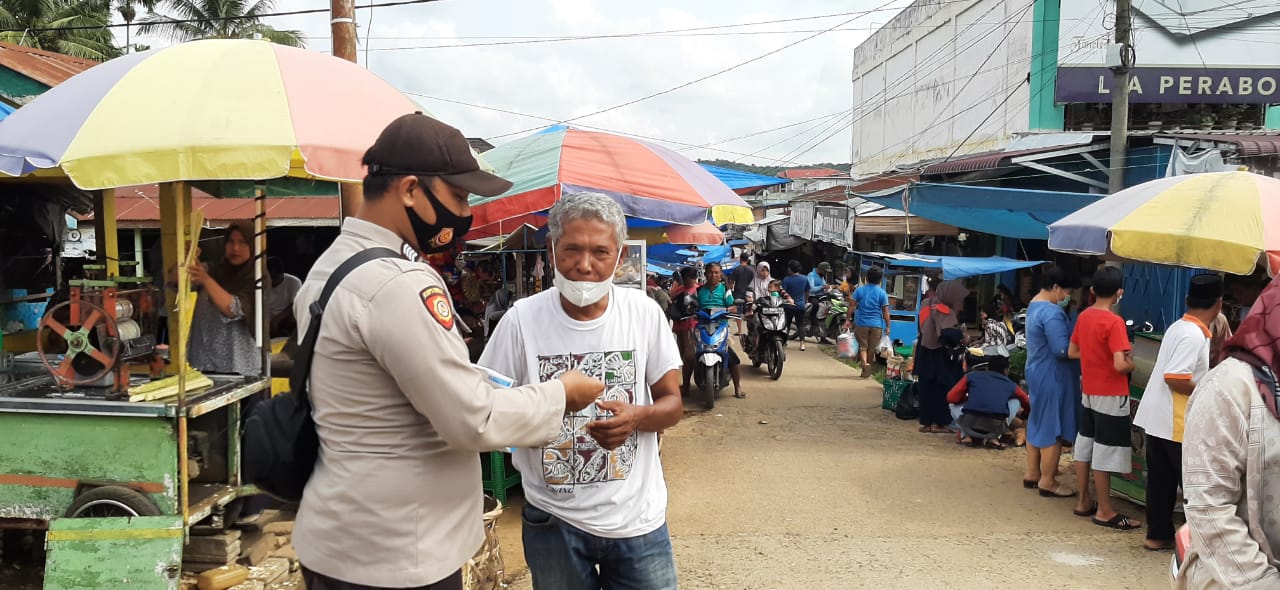 Bentuk Kepedulian Polsek Ukui Terhadap Masyarakat Dalam Upaya Mencegah Penularan Atau Penyebaran Wabah Virus Covid -19