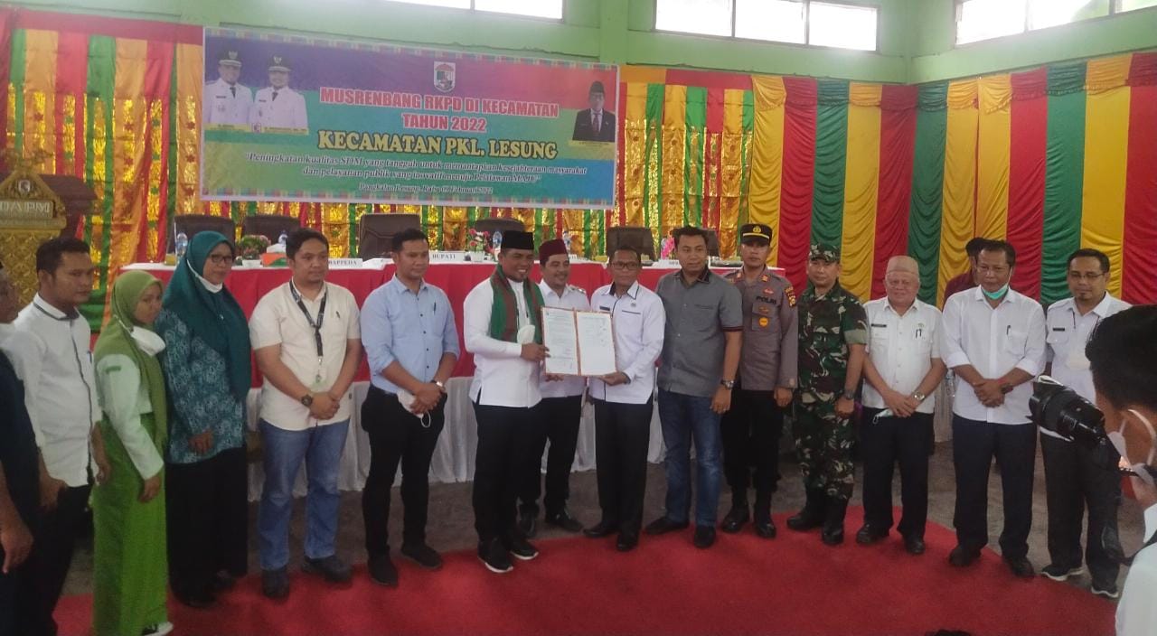 Musrenbang RKPD Kecamatan Pangkalan Lesung Tahun 2022 Dihadiri Kapolsek