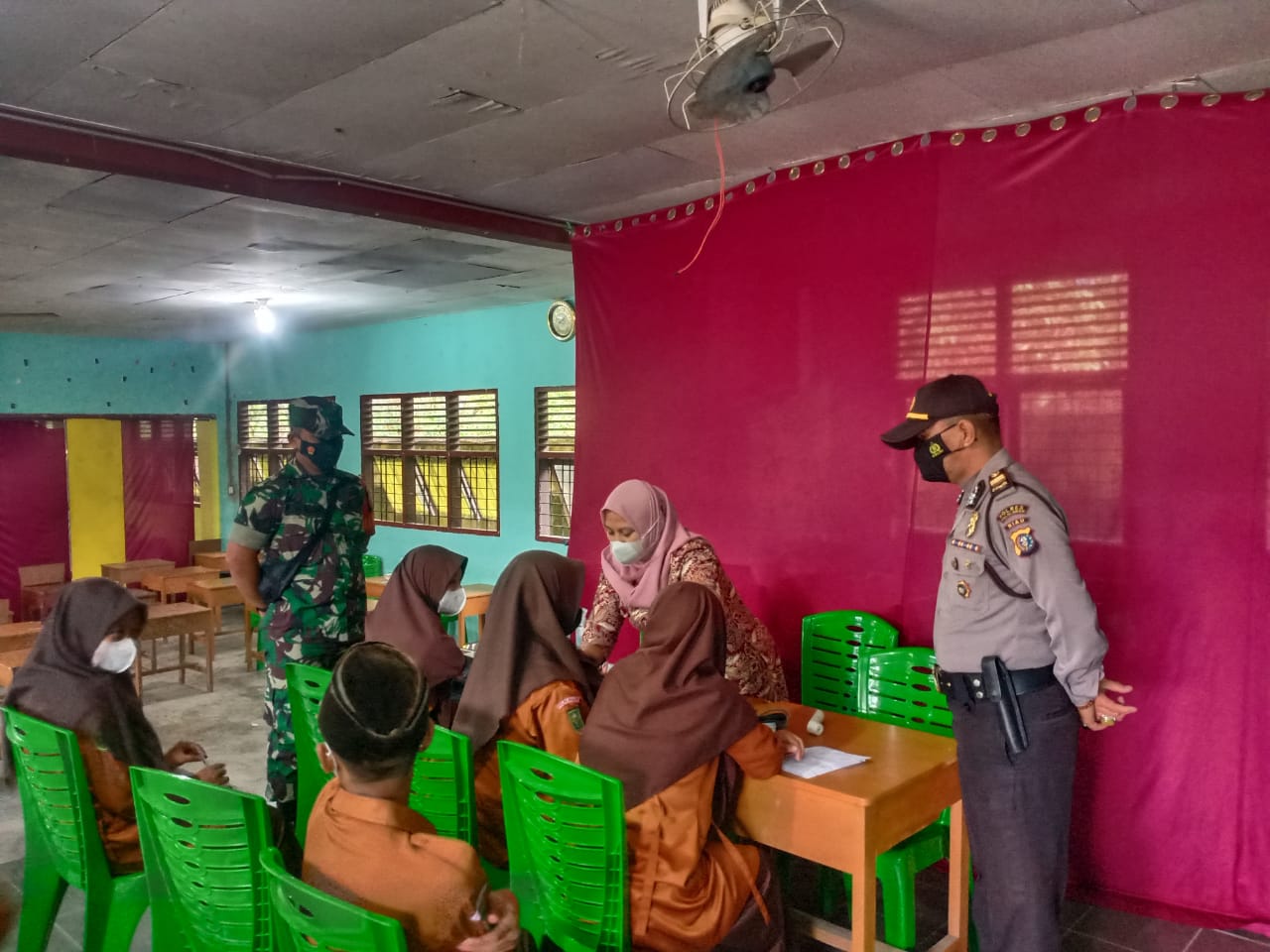 Ini Lokasi Pengawalan Vaksinasi Polsek Pangkalan Kuras