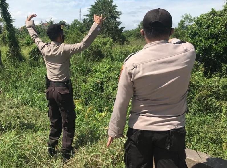 Pantau Lokasi Rawan Kebakaran, Polsek Pangkalan Kerinci : Semoga Langit Pelalawan Tetap Biru