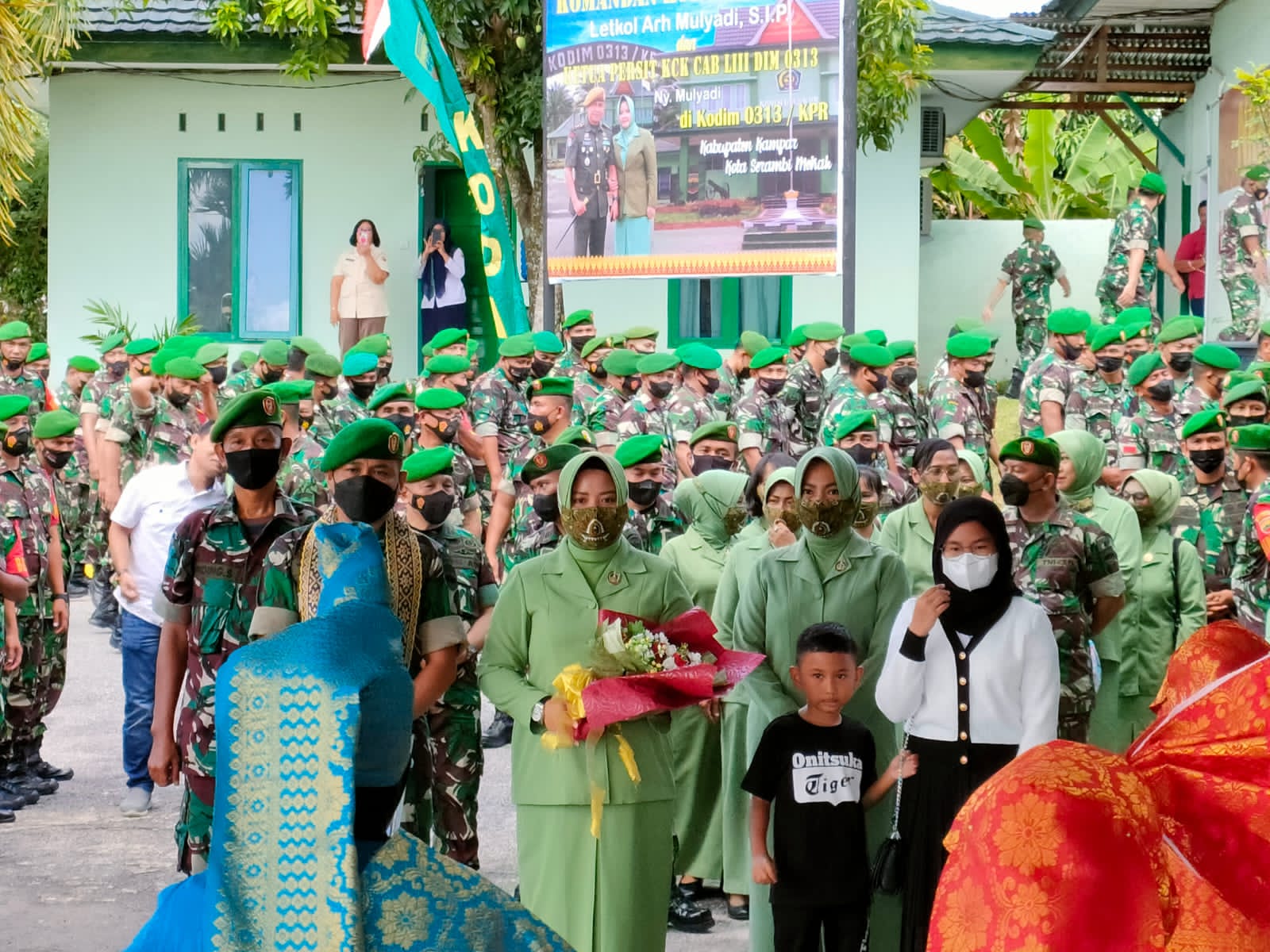 Kodim 0313/KPR Sambut Dandim Baru Letkol Arh Mulyadi