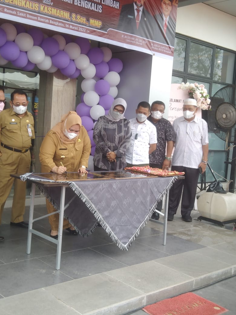 Peresmian Gedung Kantor Dan Pengelolaan Instalasi Air Limbah RSUD Bengkalis