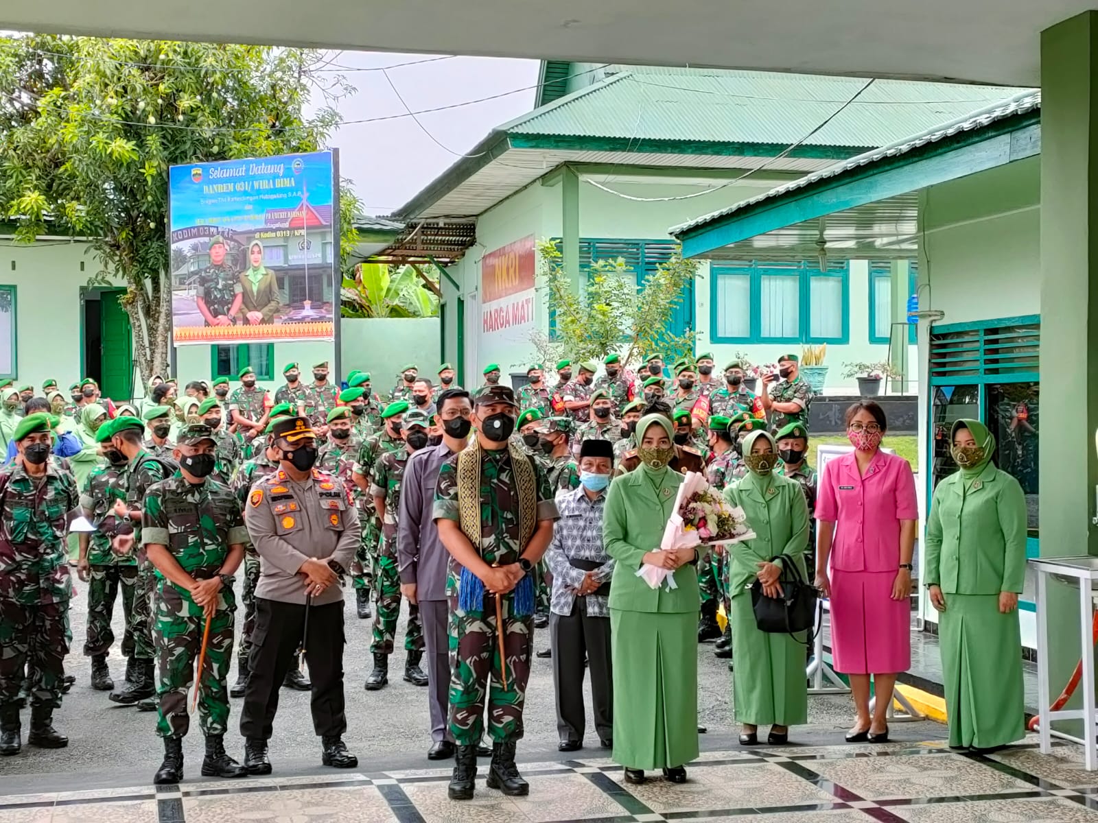 Danrem O31/WB Brigjen TNI Parlindungan Hutagalung Kunjungan Kerja di Kodim 0313/KPR