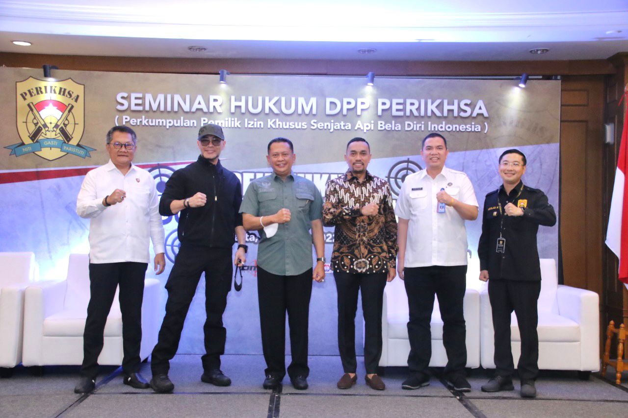 Bamsoet : Anggota PERIKHSA Wajib Patuhi Aturan Hukum Mengenai Kepemilikan dan Penggunaan Senjata Api Bela Diri