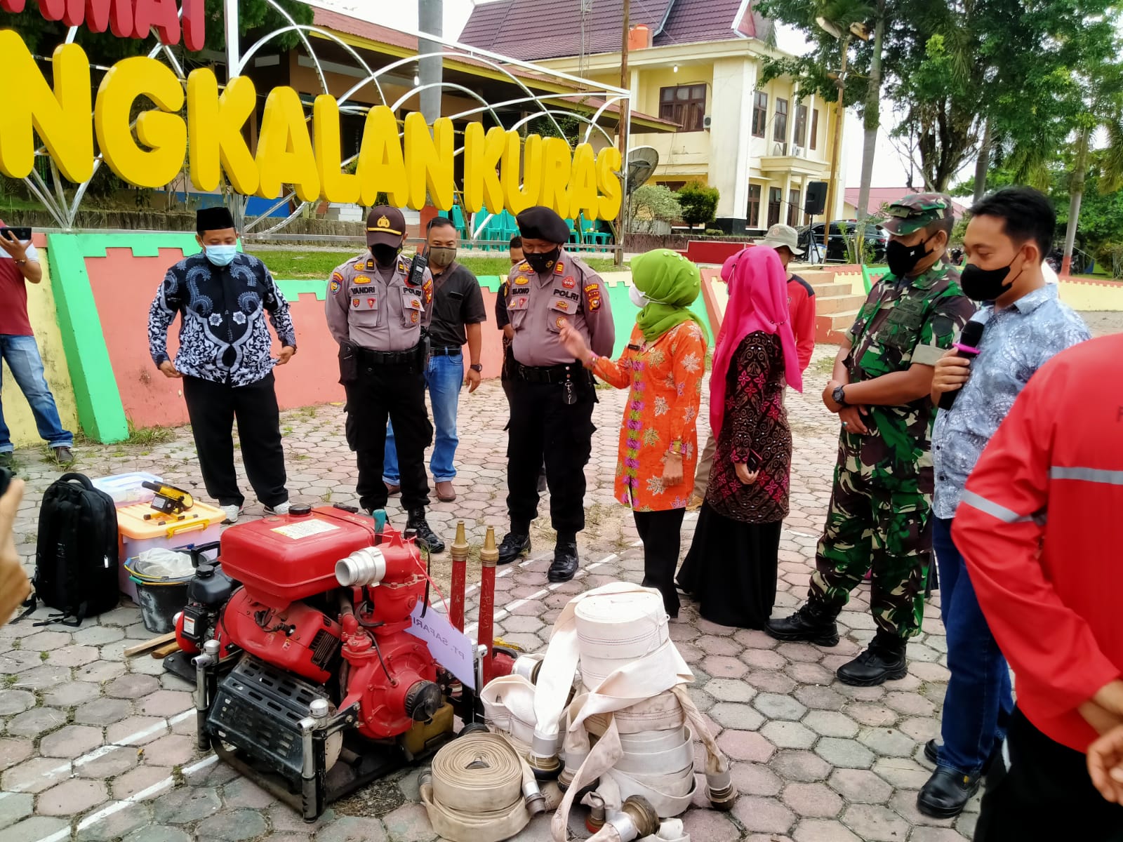 Pemerintah Kecamatan Pangkalan Kuras  Gelar Apel Kesiap Siagaan Karhutla