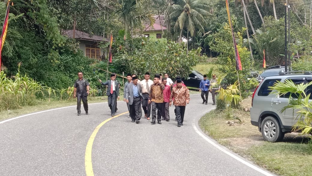 Bupati Agam Tinjau Lokasi Pembangunan Kantor Wali Nagari Nan Limo