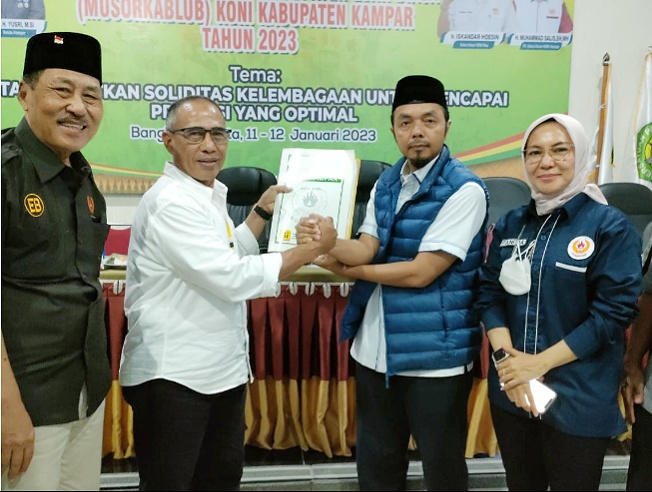 Unggul Satu Suara atas M. Amin, M.Yasir Pimpin KONI Kabupaten Kampar Lima Tahun Kedepan