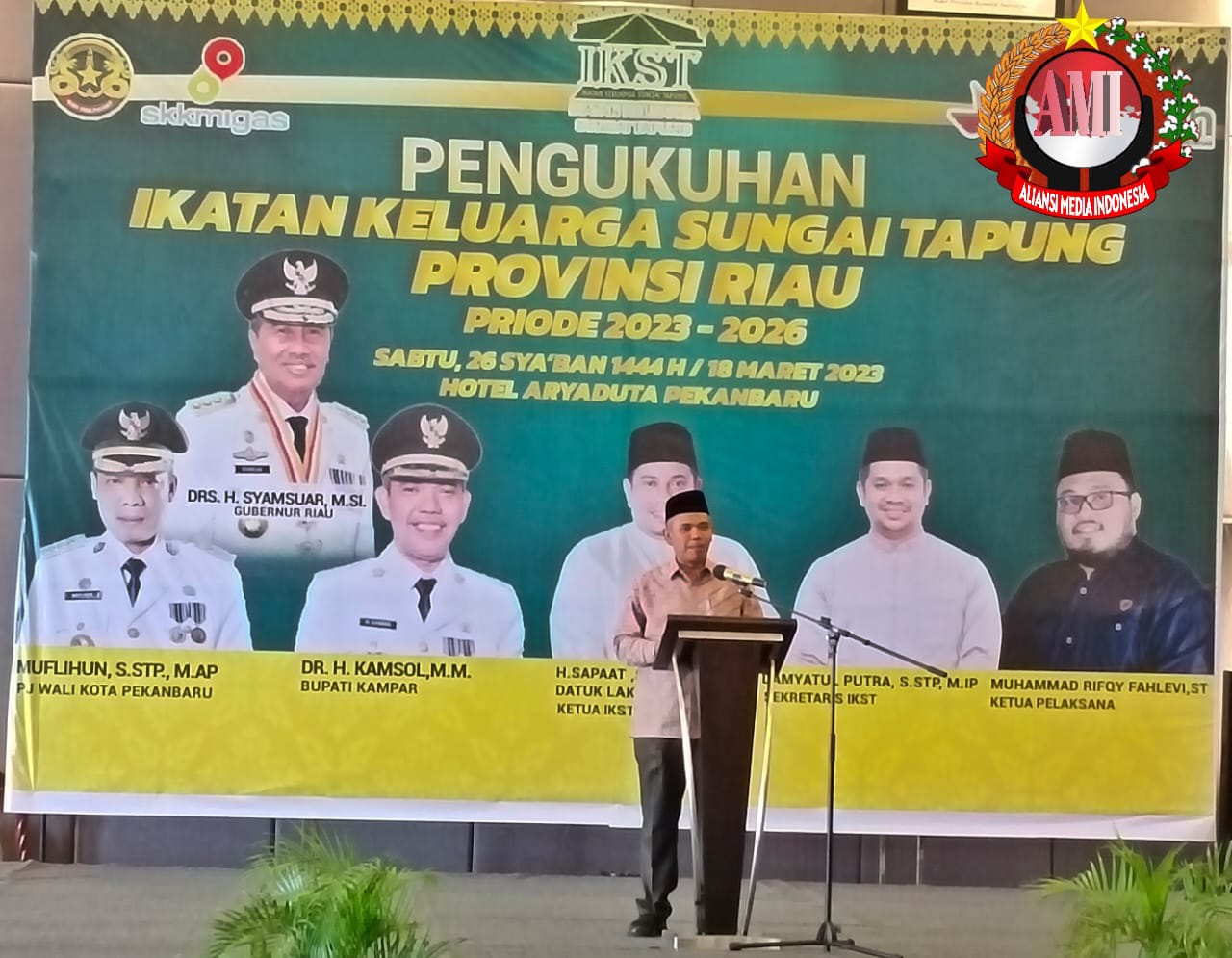 Hadiri Pengukuhan Periode 2023-2026, DR H Kamsol PJ Bupati Kampar ” IKSTP Diharapkan Dapat Menjadi Pelopor Pembangunan “