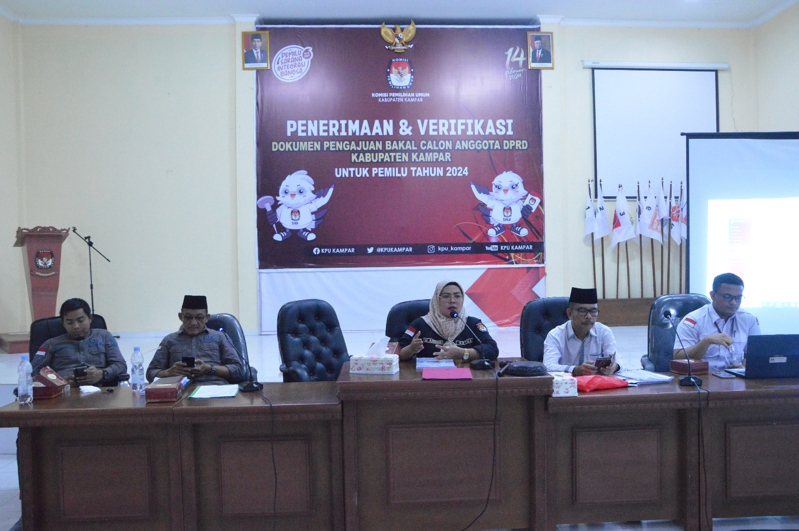 Hari Kesembilan Pendaftaran Bacaleg DPRD Kampar, Yang Mendaftar Masih Nihil