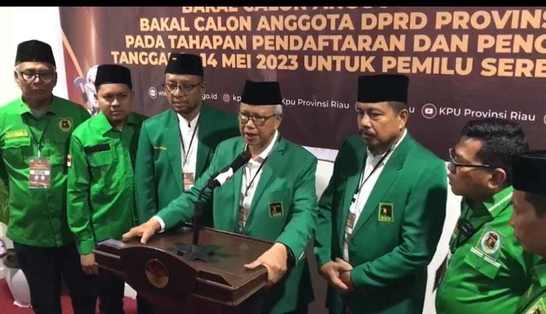 Resmi Daftarkan Bacaleg Ke KPU Riau,Syamsurizal Optimis Menangkan Pemilu 2024