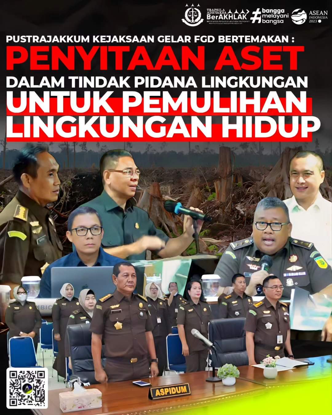 Asisten Tindak Pidana Umum Kepala Kejaksaan Tinggi Riau Mengikuti Kegiatan Focus Group Discussion (FGD) secara virtual